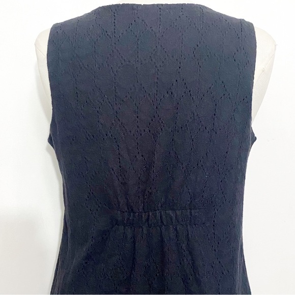 STYLE & CO crochet and lace trim lacy lined tunic top elastic at back waist M - Picture 5 of 9